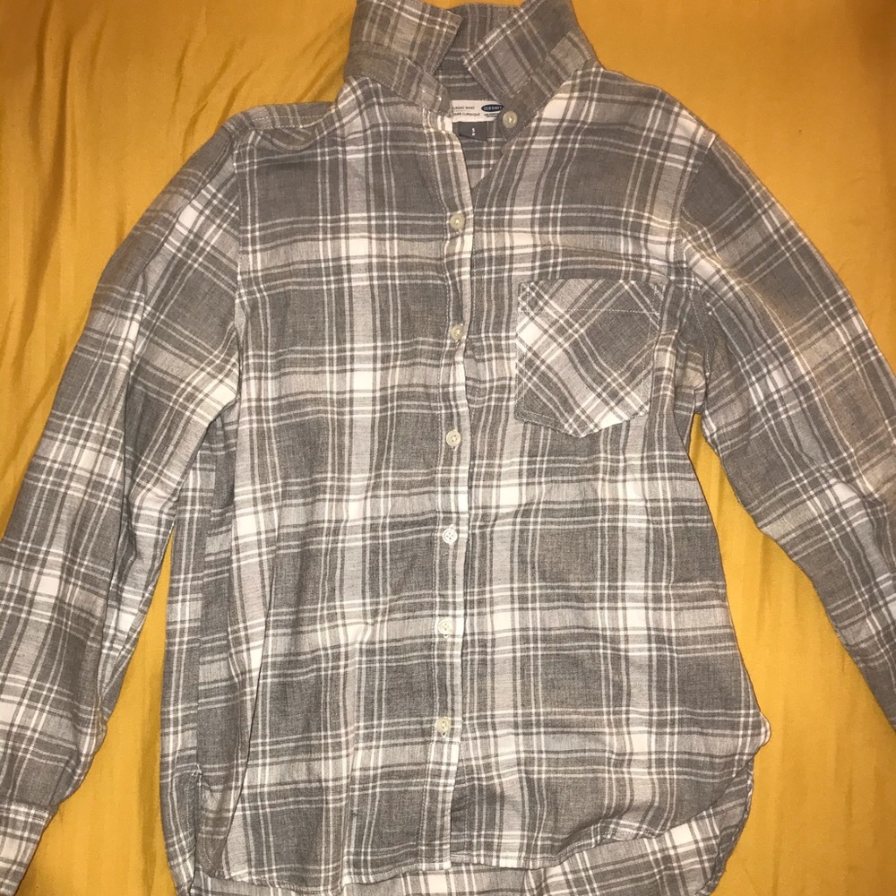 Plaid button down